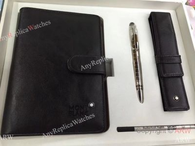 New Replica Mont Blanc 4 items set - Include Pen,Notebook,Pen Holder,Refill